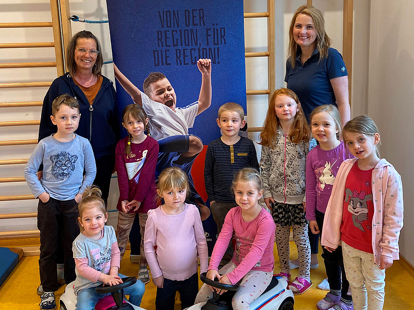 Babyracer für den Kindergarten Ruprechtshofen - Slawitscheck bewegt die Region